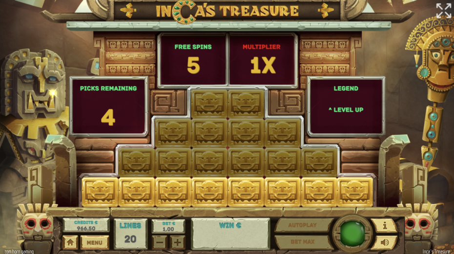 Inca’s Treasure Bonus Game