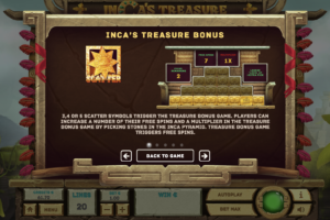 Inca's Treasure Bonus