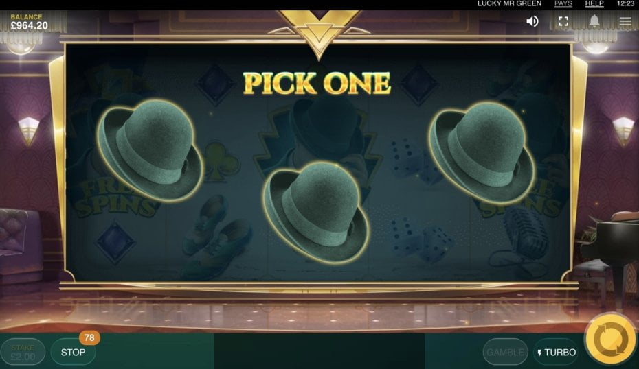 Green Hat Spin Feature