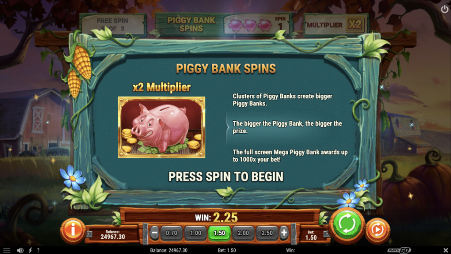 Piggy Bank Spins