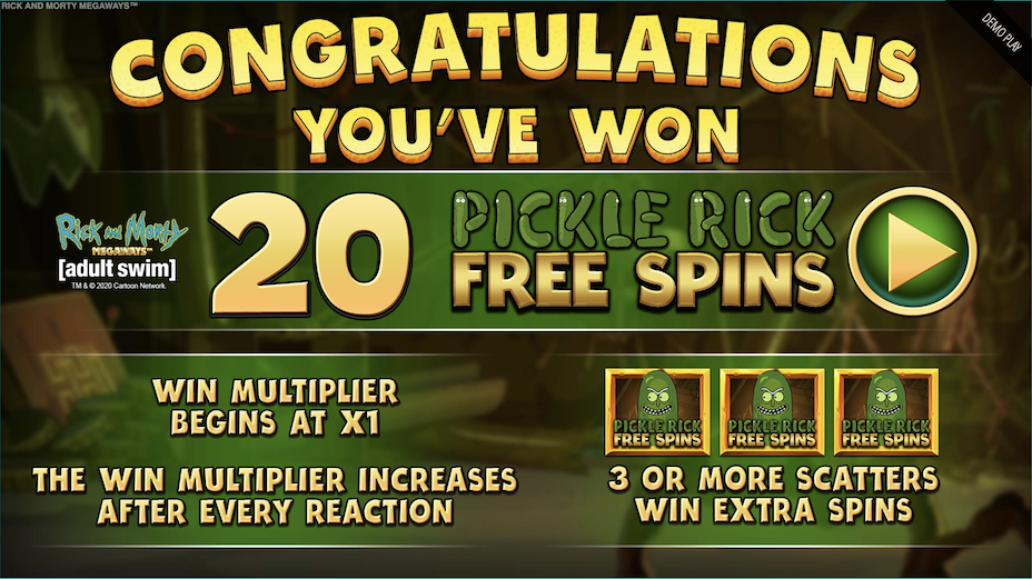 Pickle Rick Free Spins