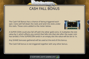 Cash Fall Bonus