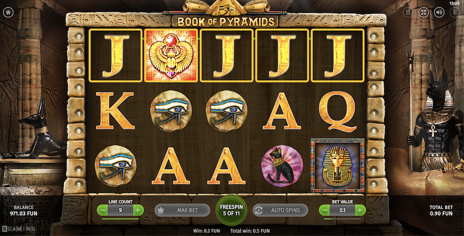 Book of Pyramids Slot Machine by BGaming Free Play & Review