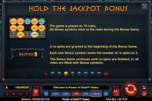 Hold the Jackpot Bonus