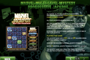 Marvel Multi-Level Mystery Progressive Jackpot