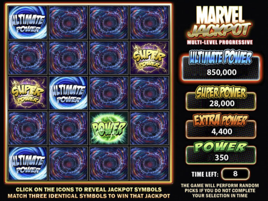 Marvel Multi-Level Mystery Progressive Jackpot
