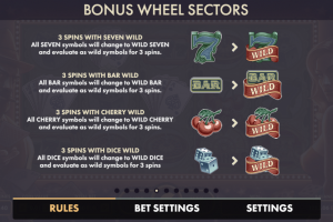 Bonus Wheel Sectors