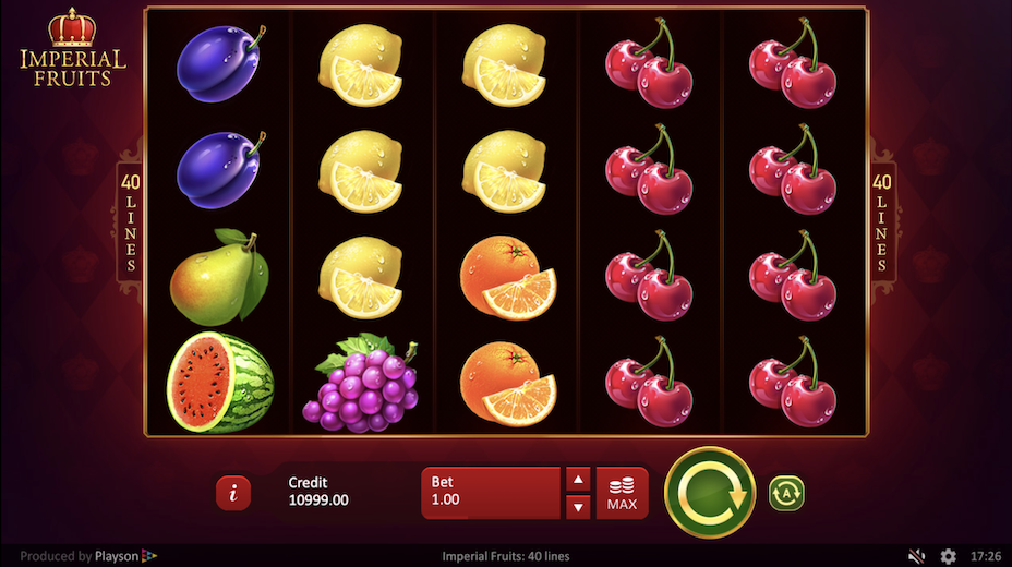 Imperial Fruits: 40 Lines Slot Review