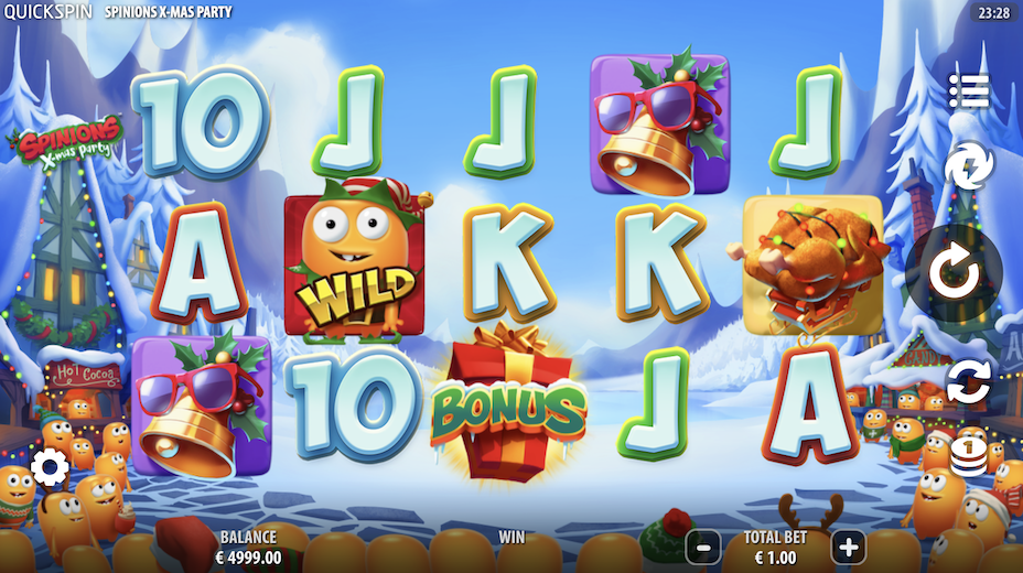 Spinions X-mas Party Slot Review