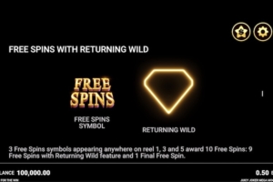 Free Spins with Returning Wild