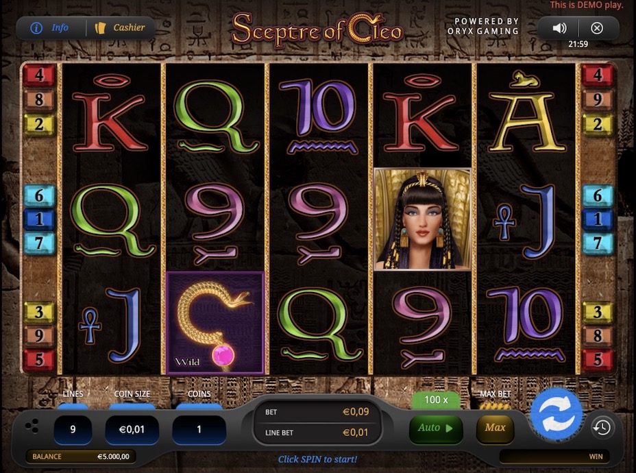 Sceptre of Cleo Slot Review