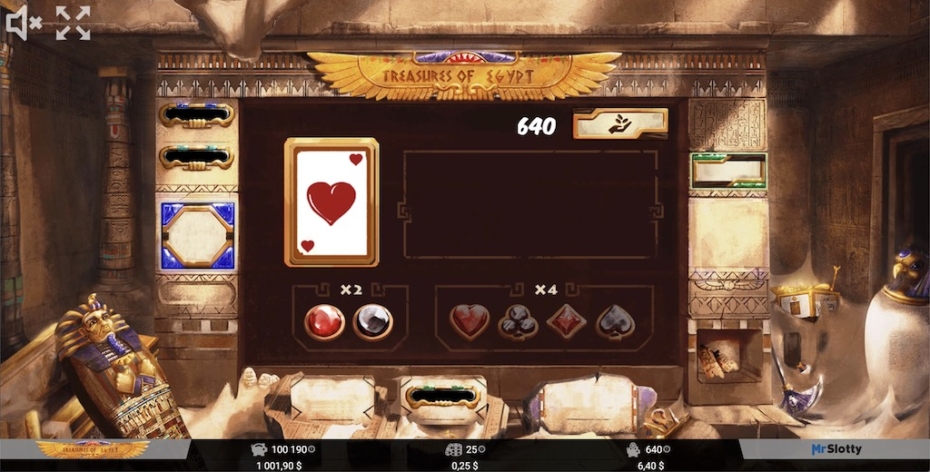 Treasures of Egypt Gambling Mini-game