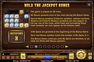Hold and Jackpot Bonus