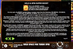 Hold & Spin Super Boost