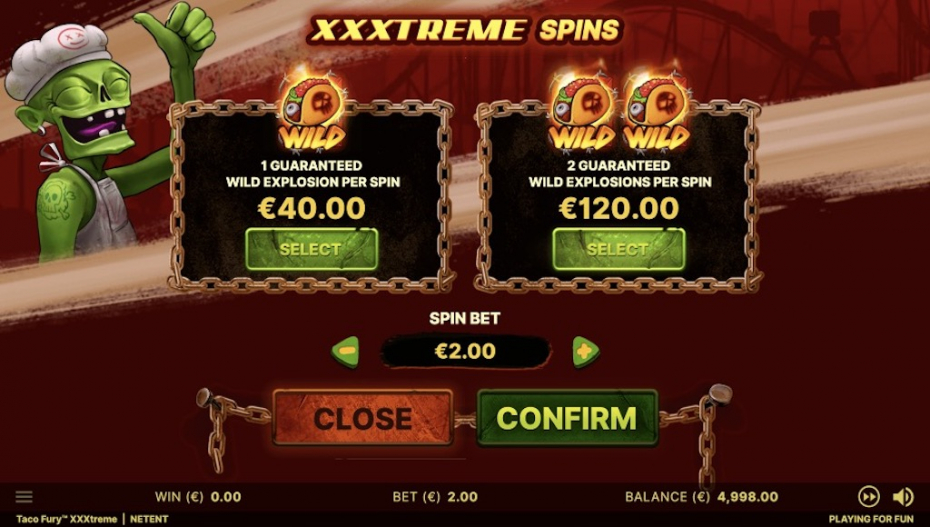 Taco Fury XXXtreme - XXXtreme Spins