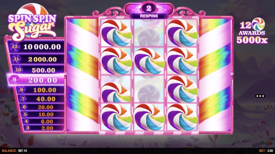 Spin Spin Sugar Link&Win Ladder Feature