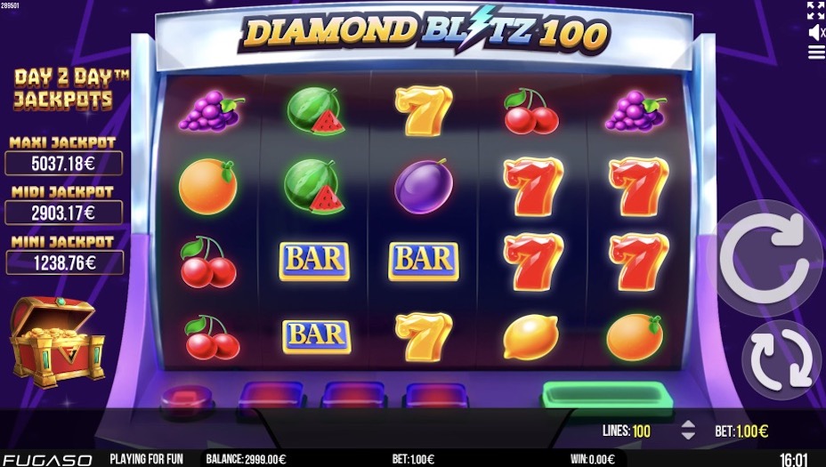Diamond Blitz 100 Slot Review