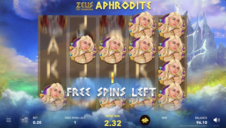 Aphrodite Free Spins