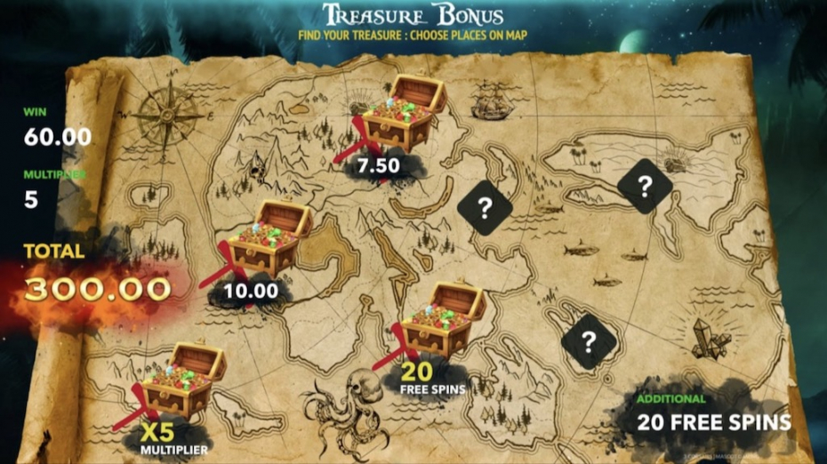 Treasure Map Bonus Feature