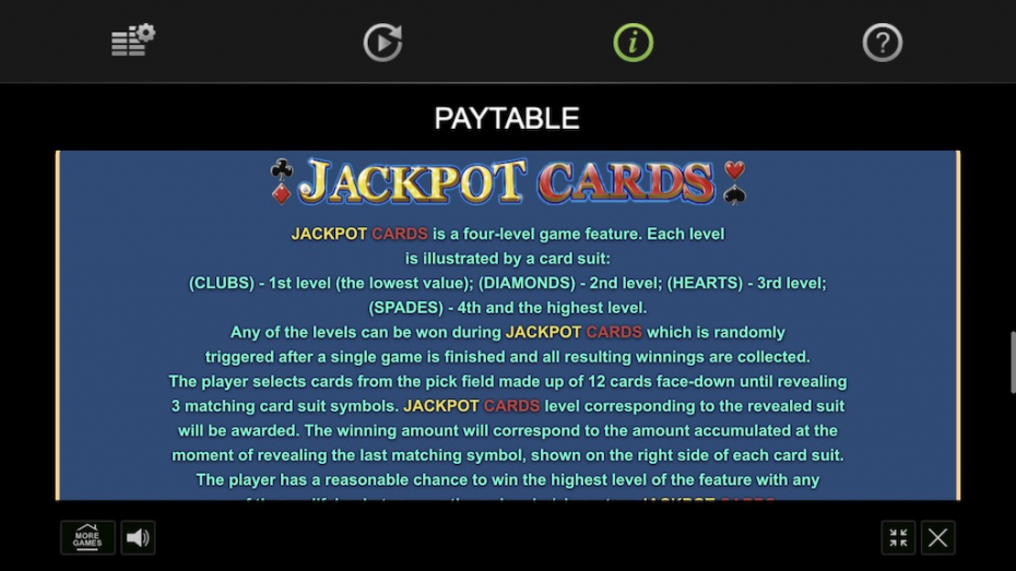 Jackpot Cards Mystery Bonus