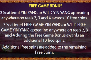 Free Game Bonus Rules