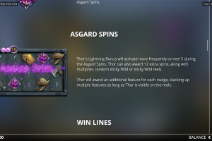Asgard Spins Rules
