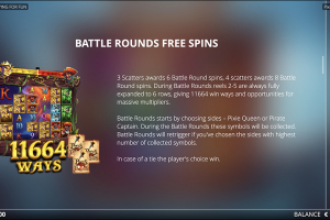 Battle Round Free Spins Rules