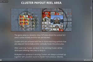Cluster Payout Reel Area