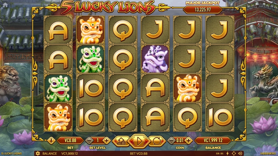 5 Lucky Lions Slot Review