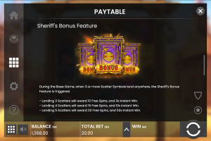 Sheriff’s Bonus Feature