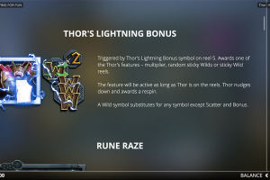 Thor’s Lightning Bonus Rules