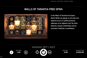 Walls of Tarantia Free Spins