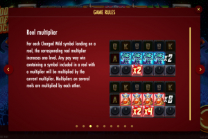 Reel Multiplier feature rules