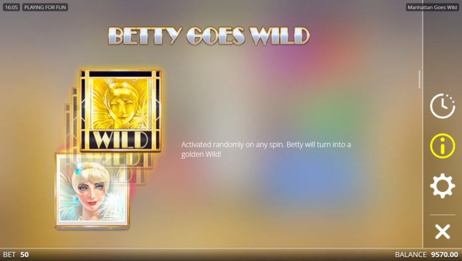 Betty Goes Wild Feature Rules