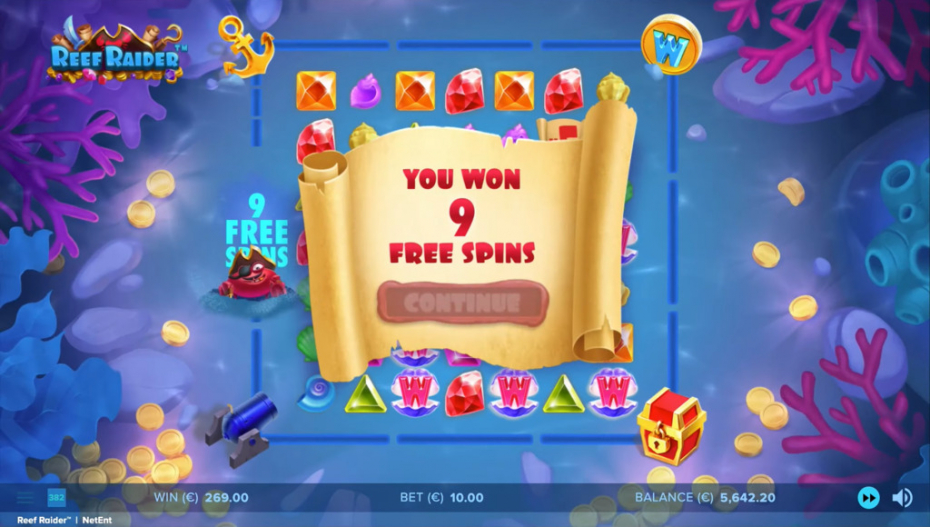 Free Spins activated