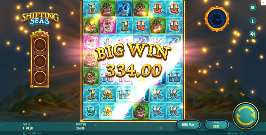 Shift Win Feature Big Win Spin 1
