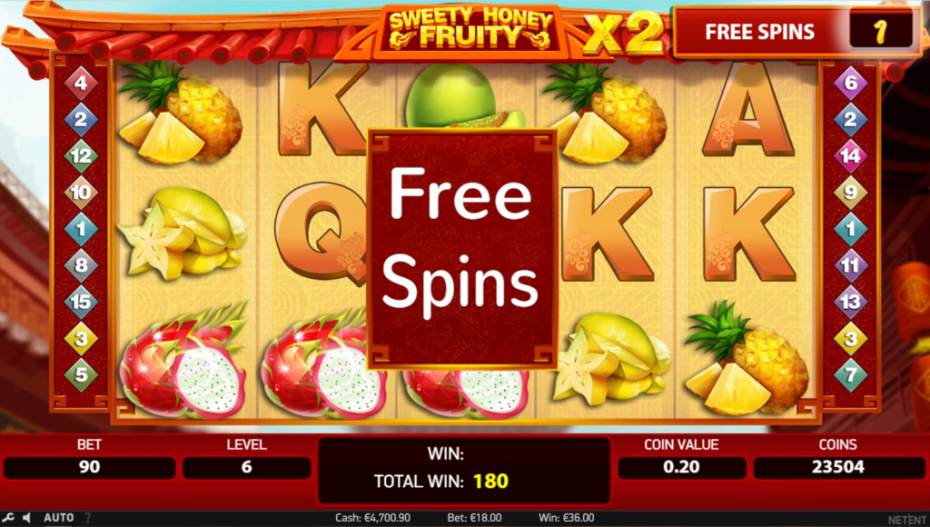 Free Spins triggered
