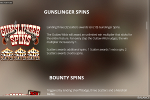 Gunslinger Spins Rules