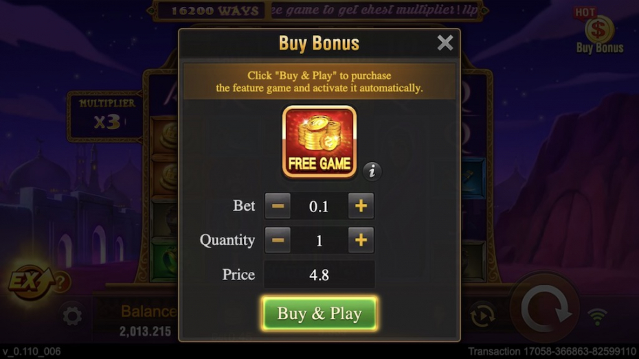 Bonus Buy Option