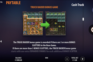 Truck Raider Bonus Game