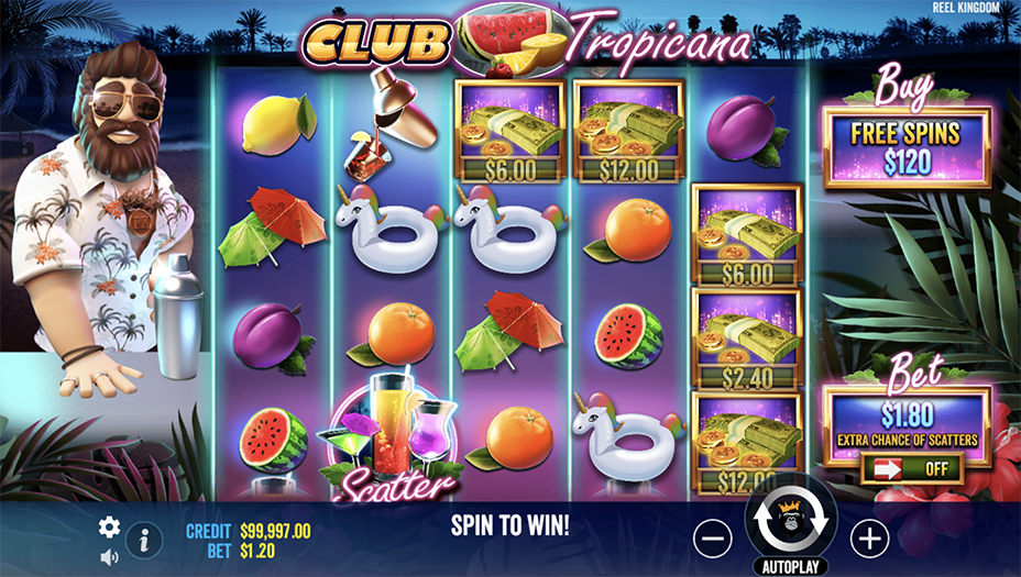 Club Tropicana Slot Review