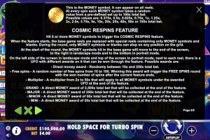 Cosmic Respins Rules