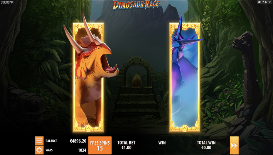 Free Spins with Enraged Dinosaurs and Upgrades