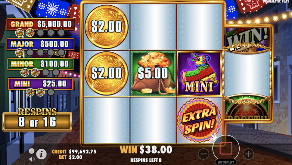Respins Feature Game