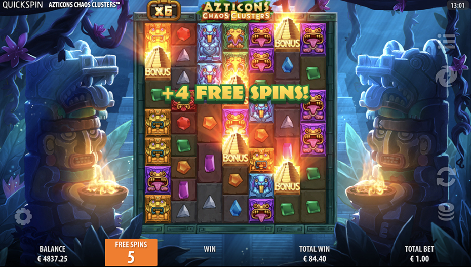 Sacred Free Spins Extra Spins