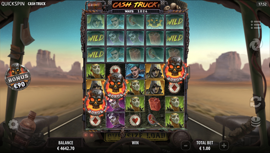 Truck Raider Bonus Game Trigger