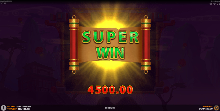 Fullscreen Multiplier Feature Super Win