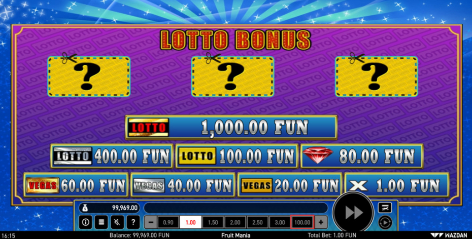 Lotto Bonus Activated