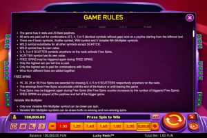 Game rules