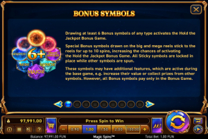 Bonus symbols
